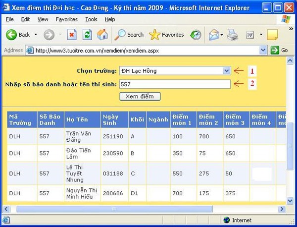 Mời các bạn Click chuột vào đây để xem thông tin tuyển sinh nhé