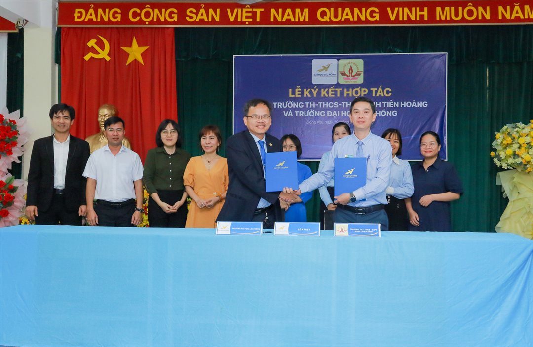 LHU tiếp tục tăng cường kết nối giáo dục cùng Trường TH-THCS-THPT Đinh Tiên Hoàng giai đoạn 2025–2030